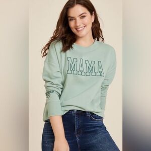 Maurices Mint Green 'MAMA' Sweatshirt